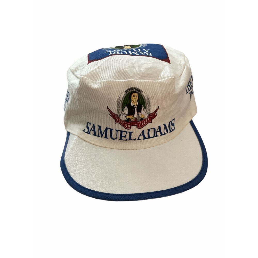 Vintage Samuel Adams 1990's Best Beer in America All Over Print Painters Hat Cap
